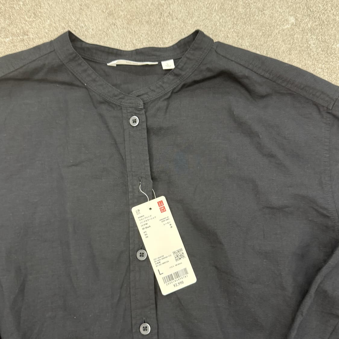 유니클로 블랙 셔츠 새상품 상품이미지5