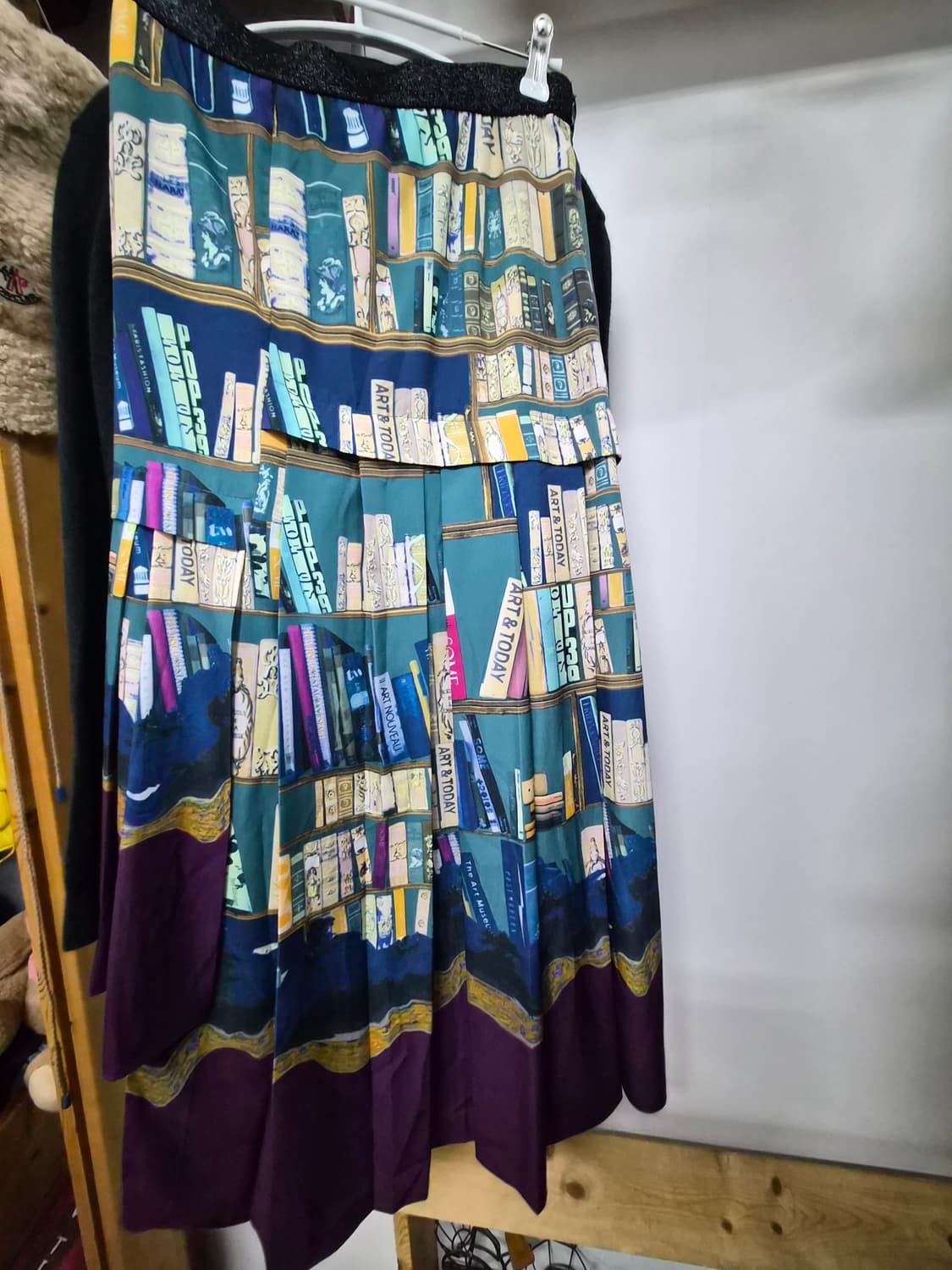 키이스 순모가디건. lusso 언발 일러스트 스커트 상품이미지8