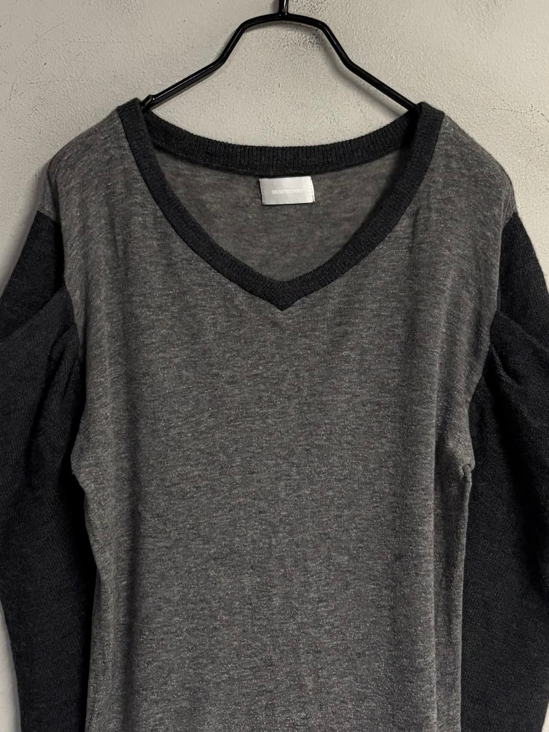 MIHARA YASUHIRO cut out sleeve tee  상품이미지3