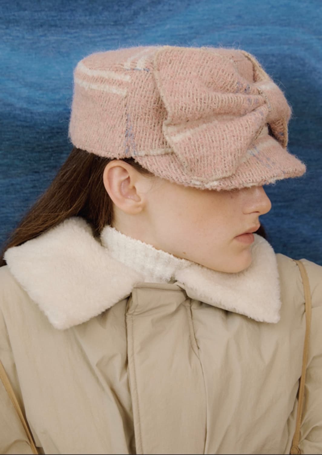 Awesomeneeds 어썸니즈 벨보이캡 리본 핑크 상품이미지3