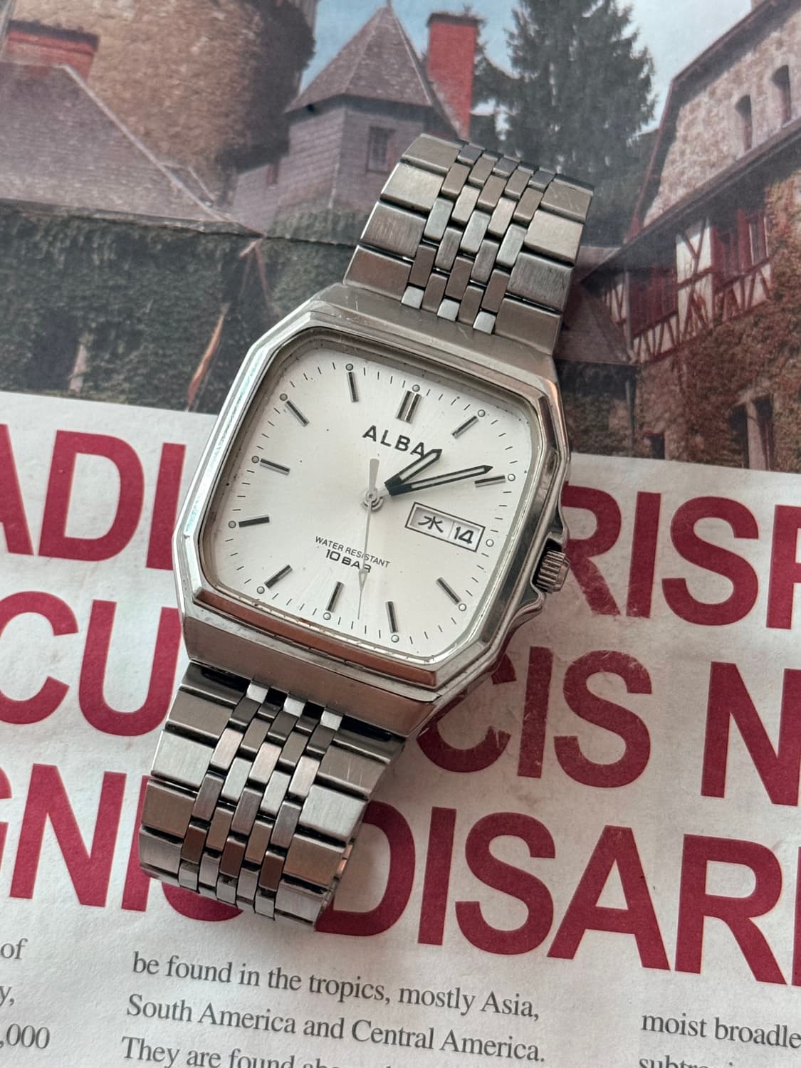 세이코 Seiko ALBA 스퀘어 데이 데이트 상품이미지1