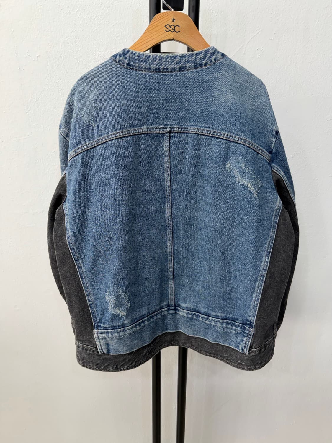 정품) 구호 오버핏 데님 누빔 내피안감 청자켓  상품이미지4