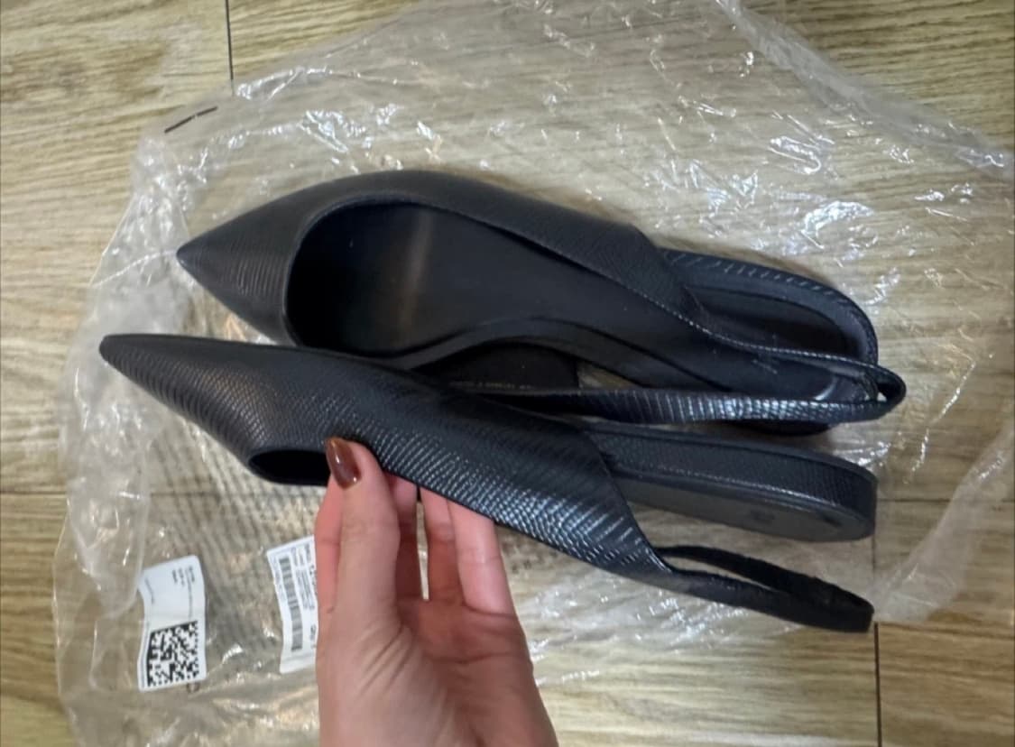 h&m 에첸엠 포인티드 슬링백 플랫슈즈 41사이즈 255 상품이미지5