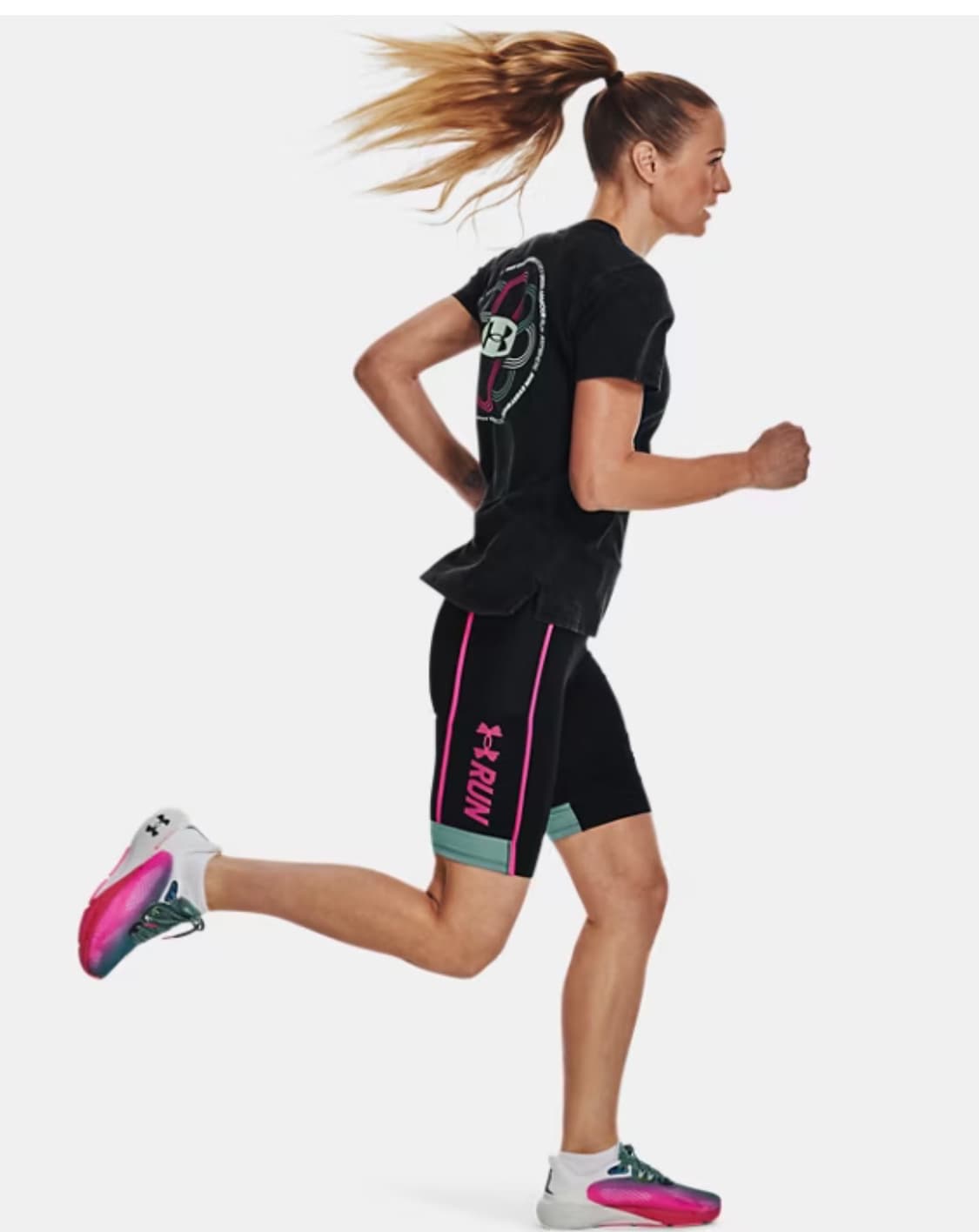 언더아머 레깅스 하프 타이츠 바이크팬츠 바이크 러닝 크로스핏 상품이미지1