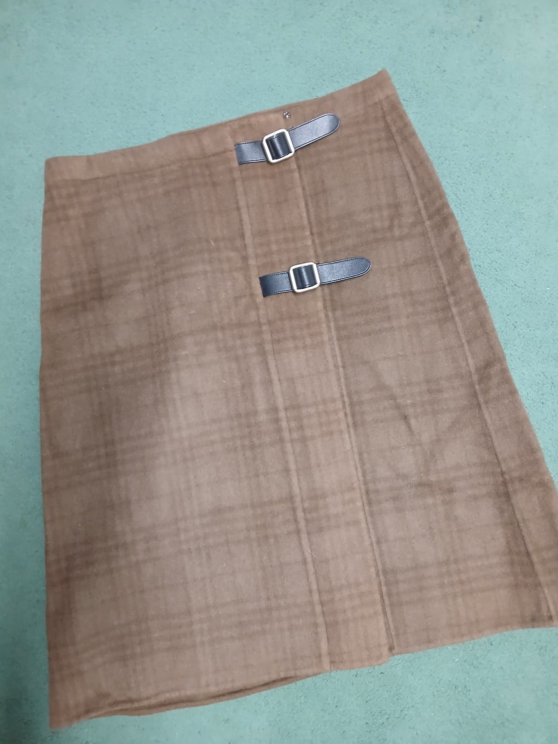 SYSTEM 브라운 모직 스커트 64-94 상품이미지1