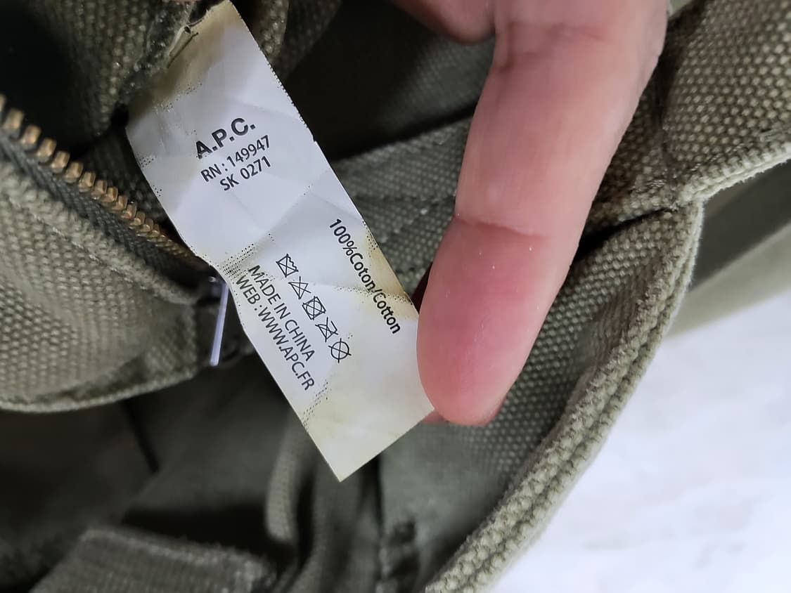 A.P.C. 크로스 겸 토트백 카키 상품이미지7