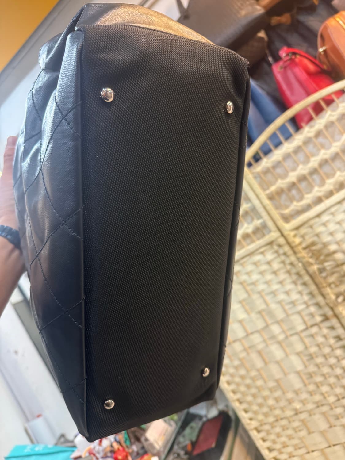 정품 샤넬 비아리츠 투포켓 라지 숄더백 팝니다 상품이미지5