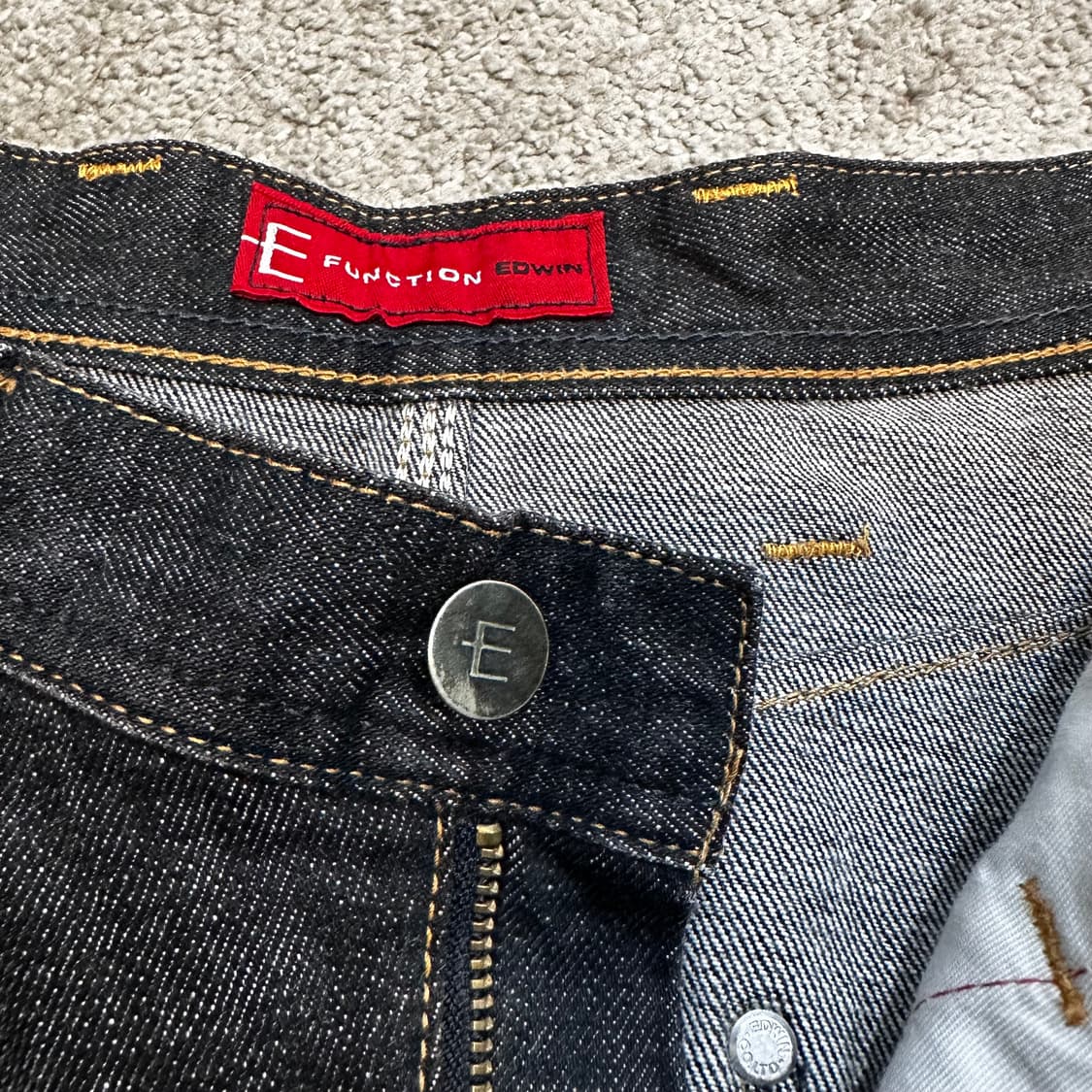 에드윈 E-FUNCTION 엔지니어드 흑청 데님 팬츠(30) 상품이미지3