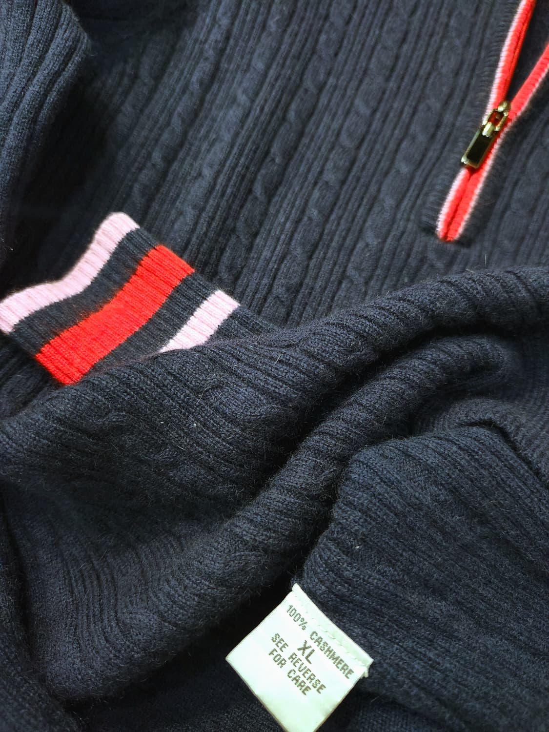 이태리 캐시미어100 여성니트짚업 상품이미지7