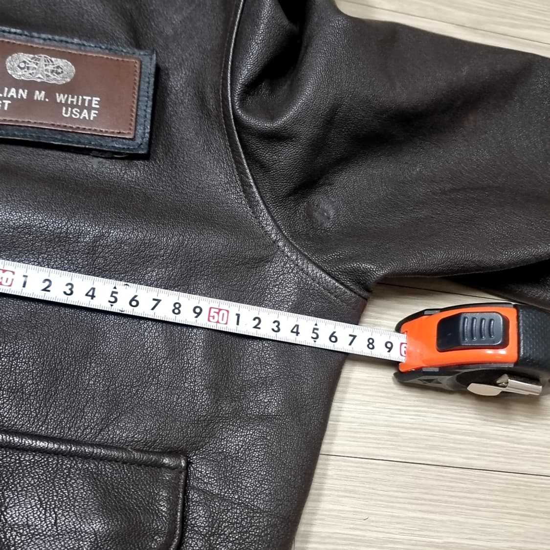 쿠퍼  cooper SADDLERY a-2가죽 항공 점퍼 블랙(42-R) 상품이미지10