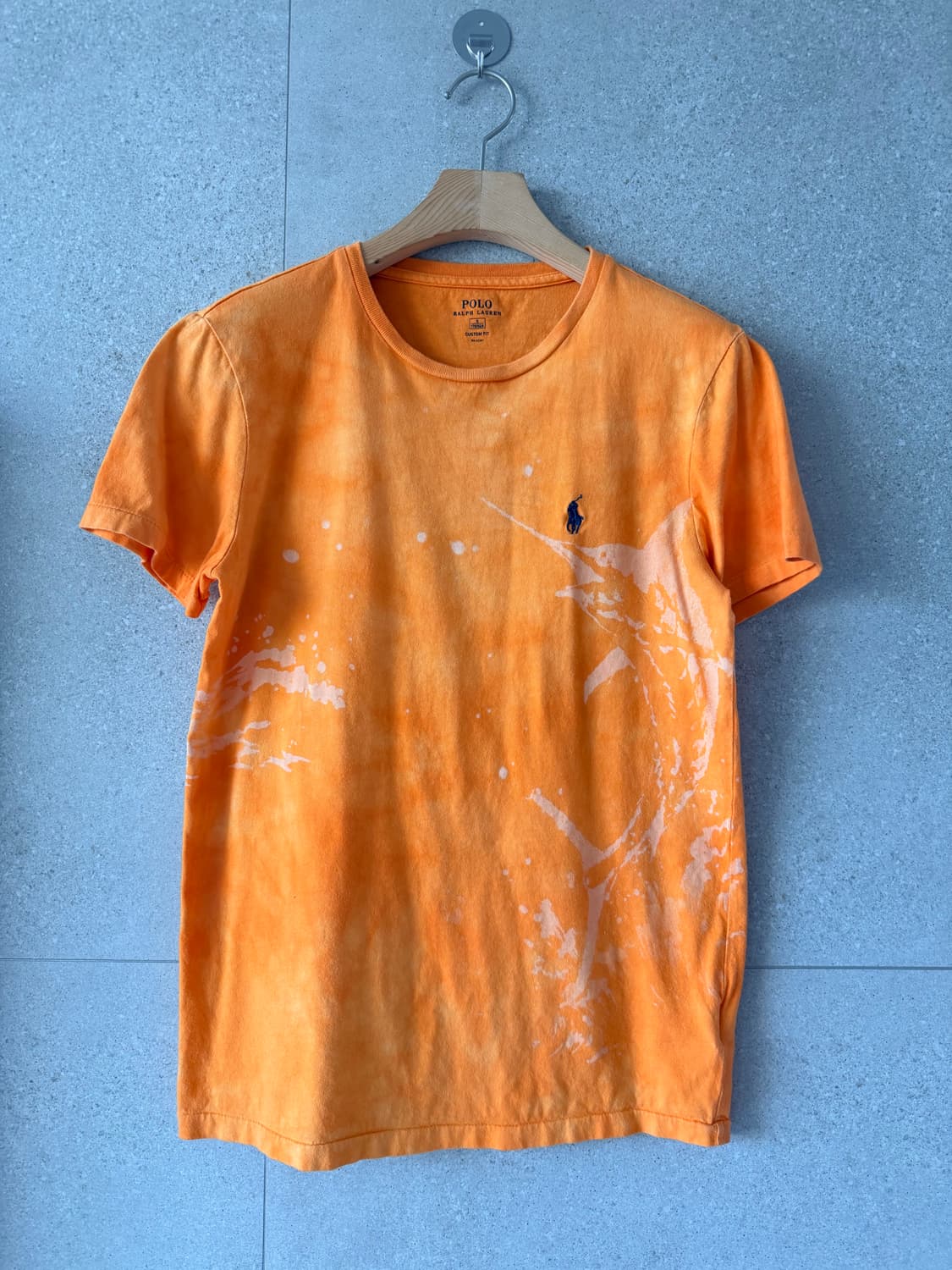 폴로 랄프로렌 반팔티셔츠 나염 커스텀핏 참치 바다 디자인 상품이미지1