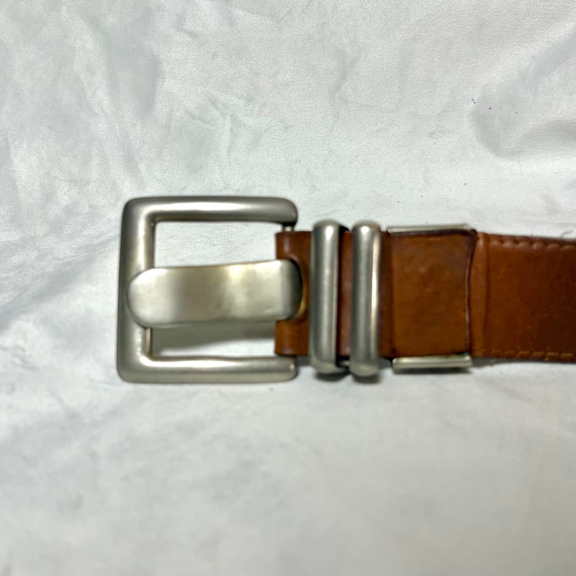 빈티지 라지 핀 버클 레더 벨트 상품이미지3