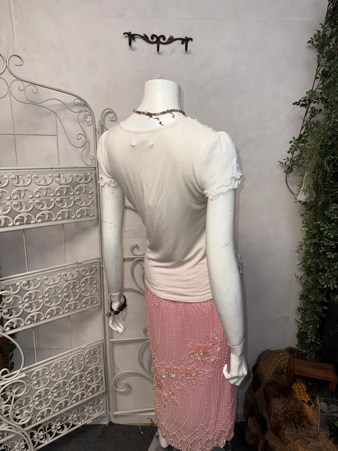 Maliani white purple flower crochet bl 상품이미지7