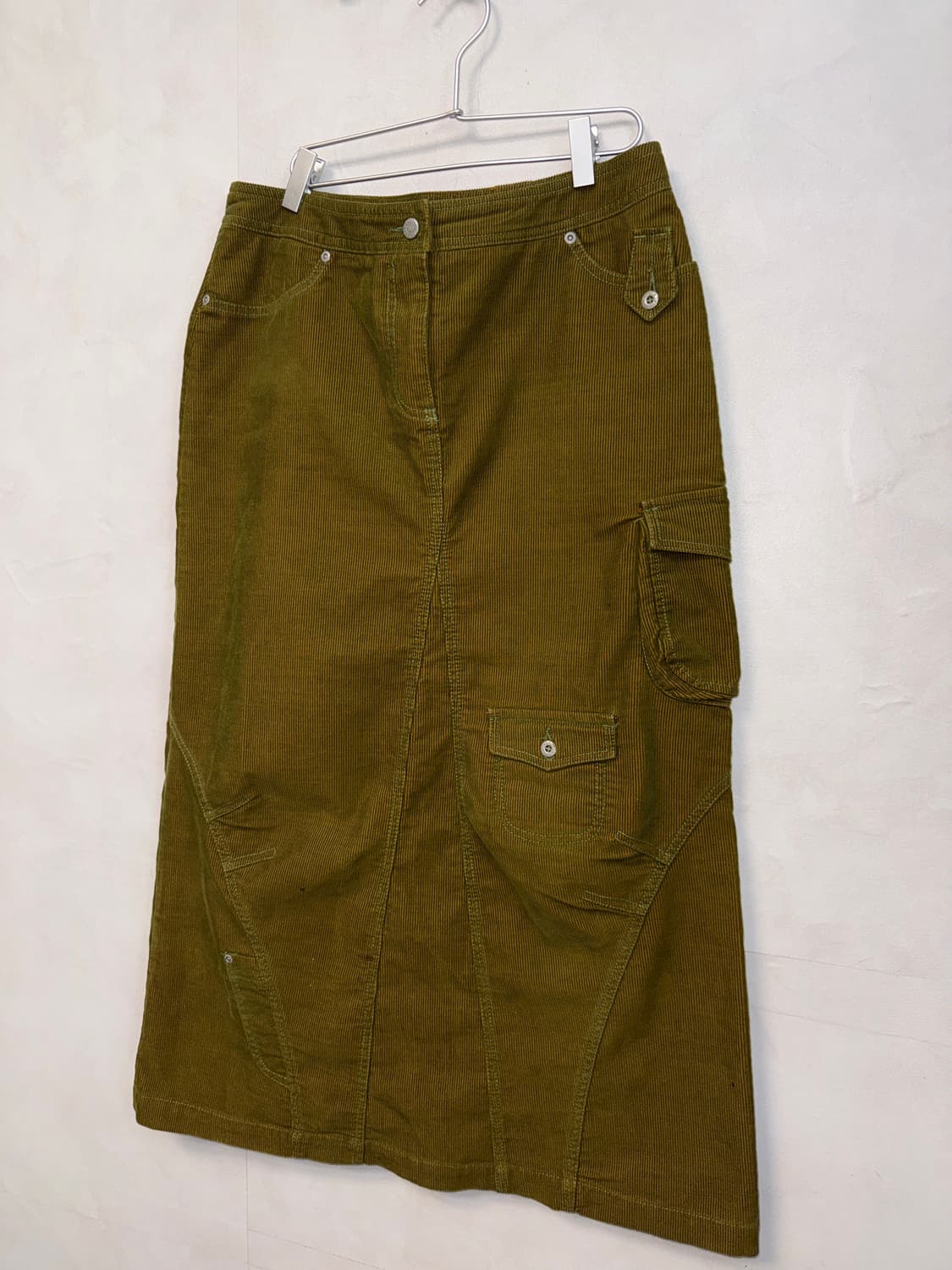 Oilily olive corduroy pocket cargo skirt 상품이미지2