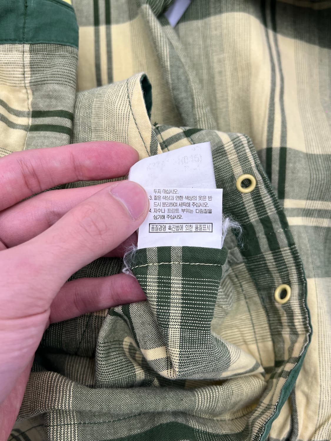 후부 진스 체크 자켓 상품이미지6