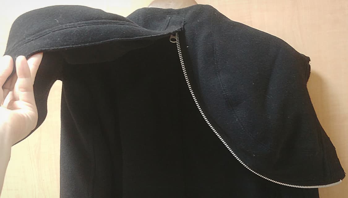 주카Zucca 더블 브레스티드 울 후드코드/ 딥네이비 상품이미지7