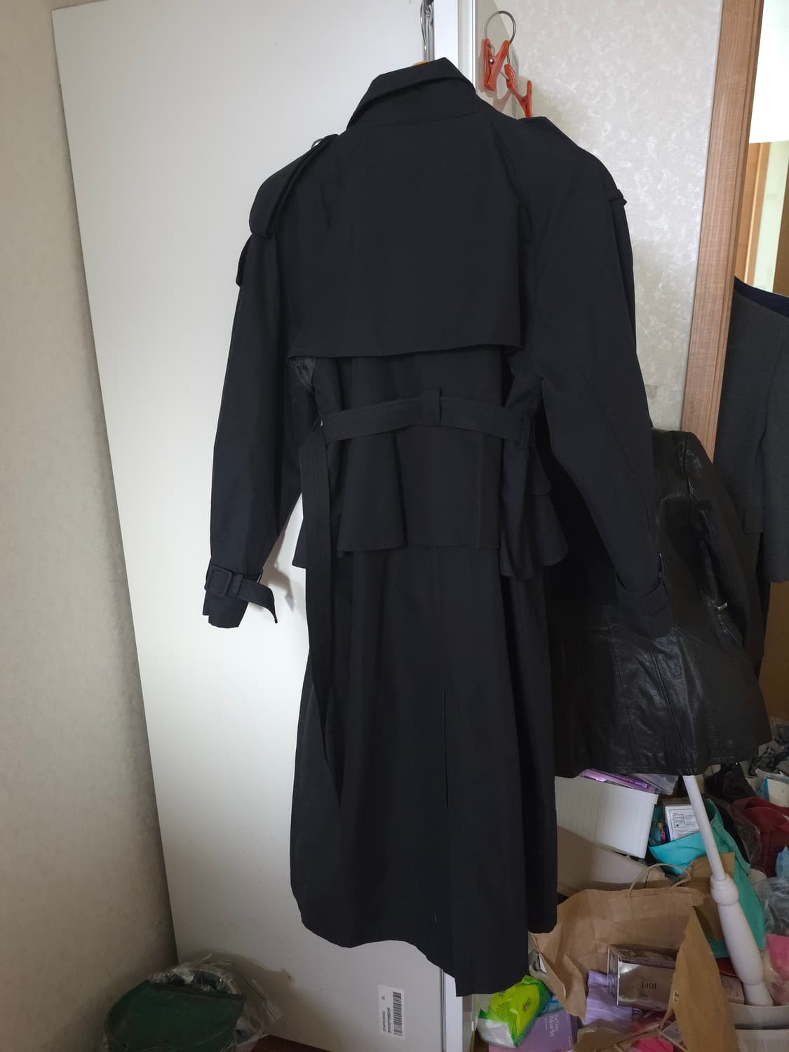 줄로그 롱 트렌치코트 상품이미지6