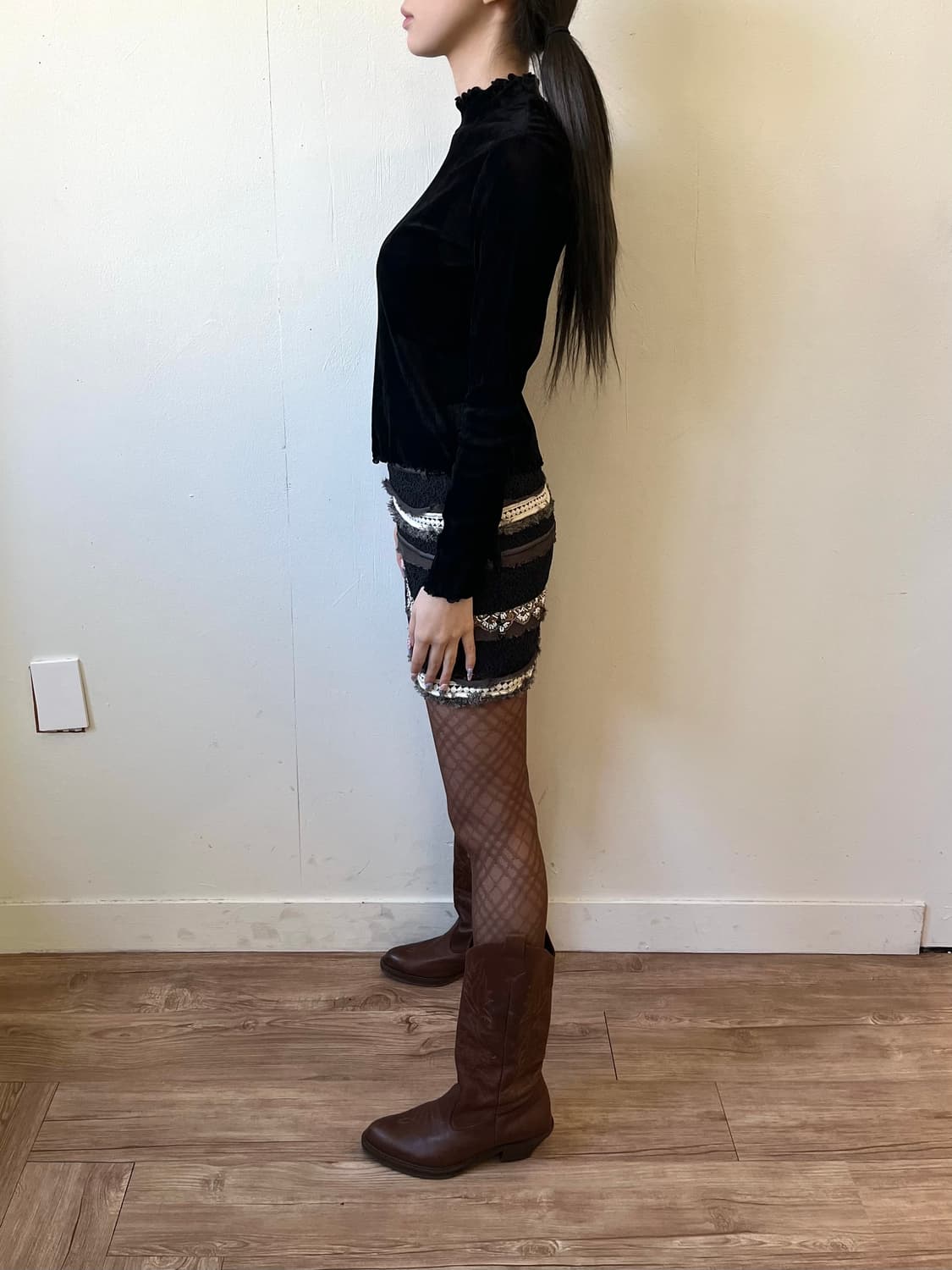 DOROA 아트 숏 스커트 상품이미지8