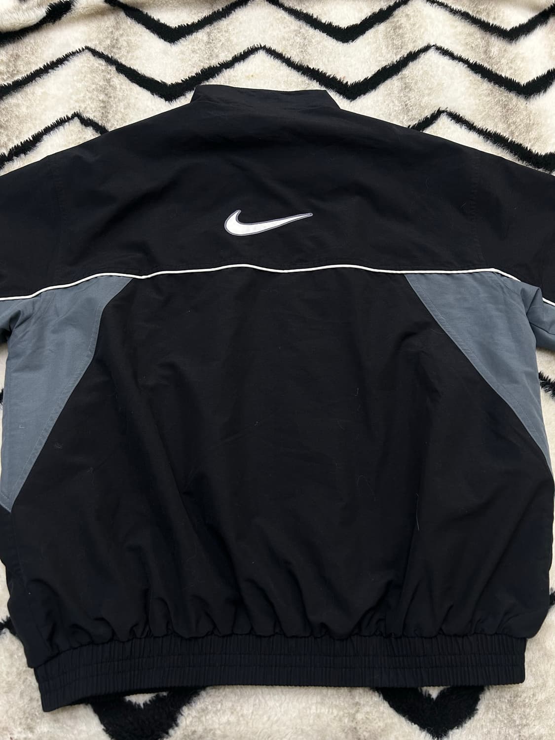 [L]나이키 올드스쿨 빅 스우시 폴리쉘 자켓/블랙 상품이미지2