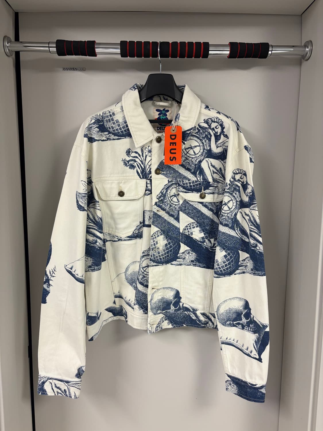 데우스 프린팅 데님자켓 & 데님팬츠 셋업 XL 상품이미지2