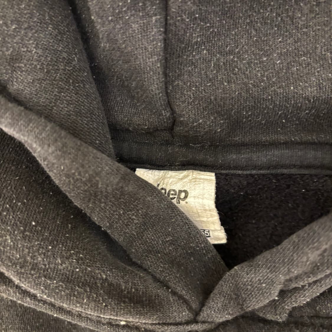 지프 백스펠아웃 블랙 후드티 상품이미지4