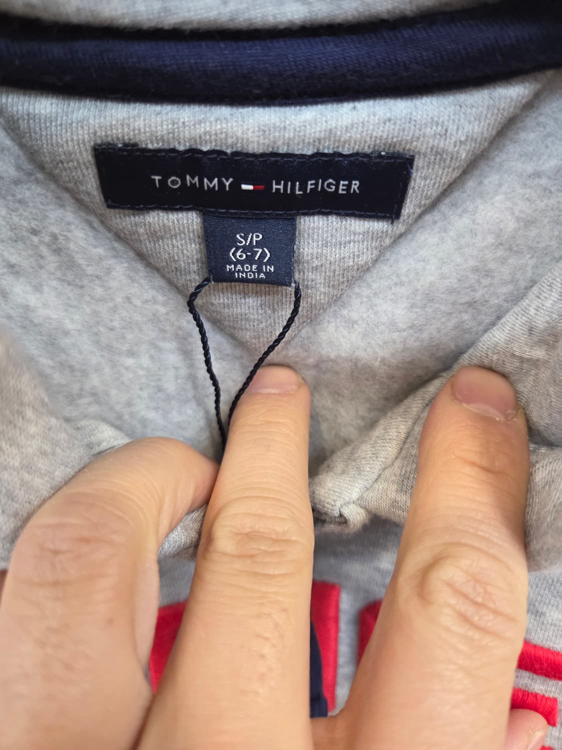 타미힐피거 키즈 기모 후드집업  6 7 상품이미지3