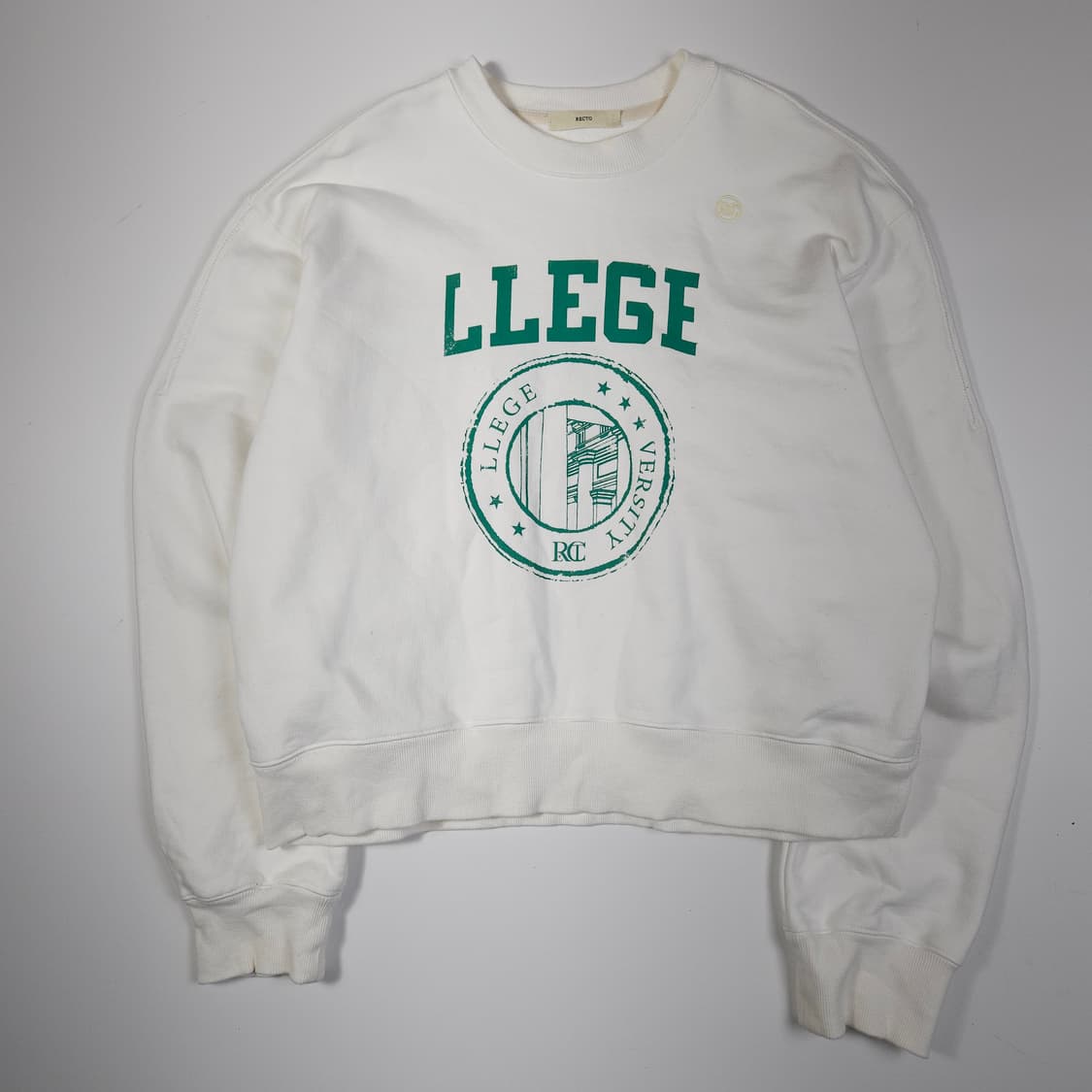 렉토 헤비웨이트 크롭 맨투맨  상품이미지1