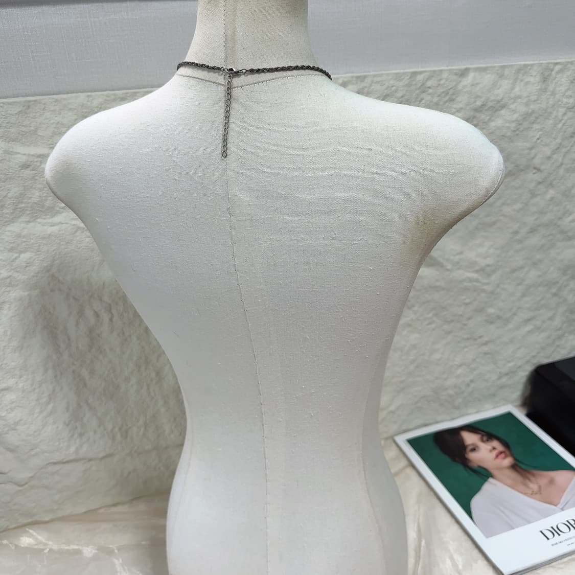 빈티지 고딕 권총  큐빅 꽈배기 목걸이 상품이미지3