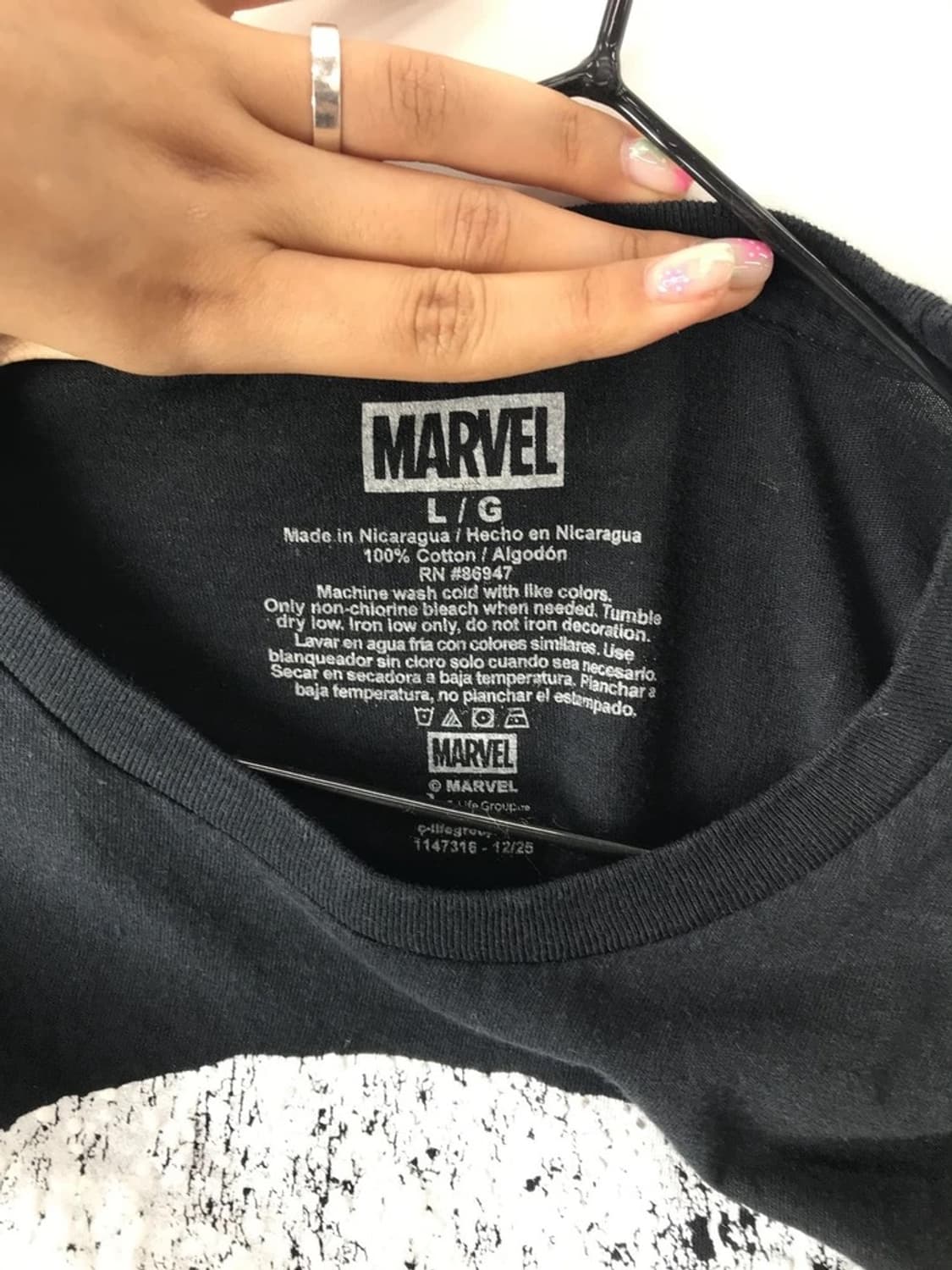 Marvel Punisher Skull Graphic Tee 상품이미지5