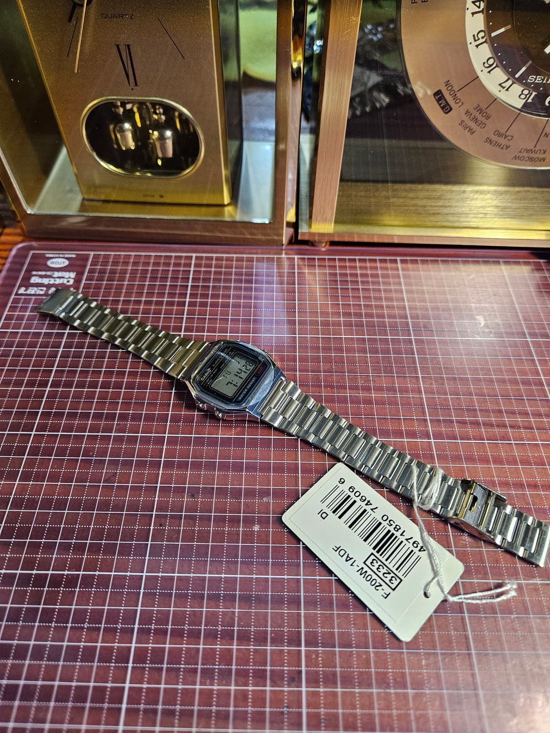 카시오 메탈 시계 A158WA-1Q  오리지널 빈티지, 새제품 상품이미지5