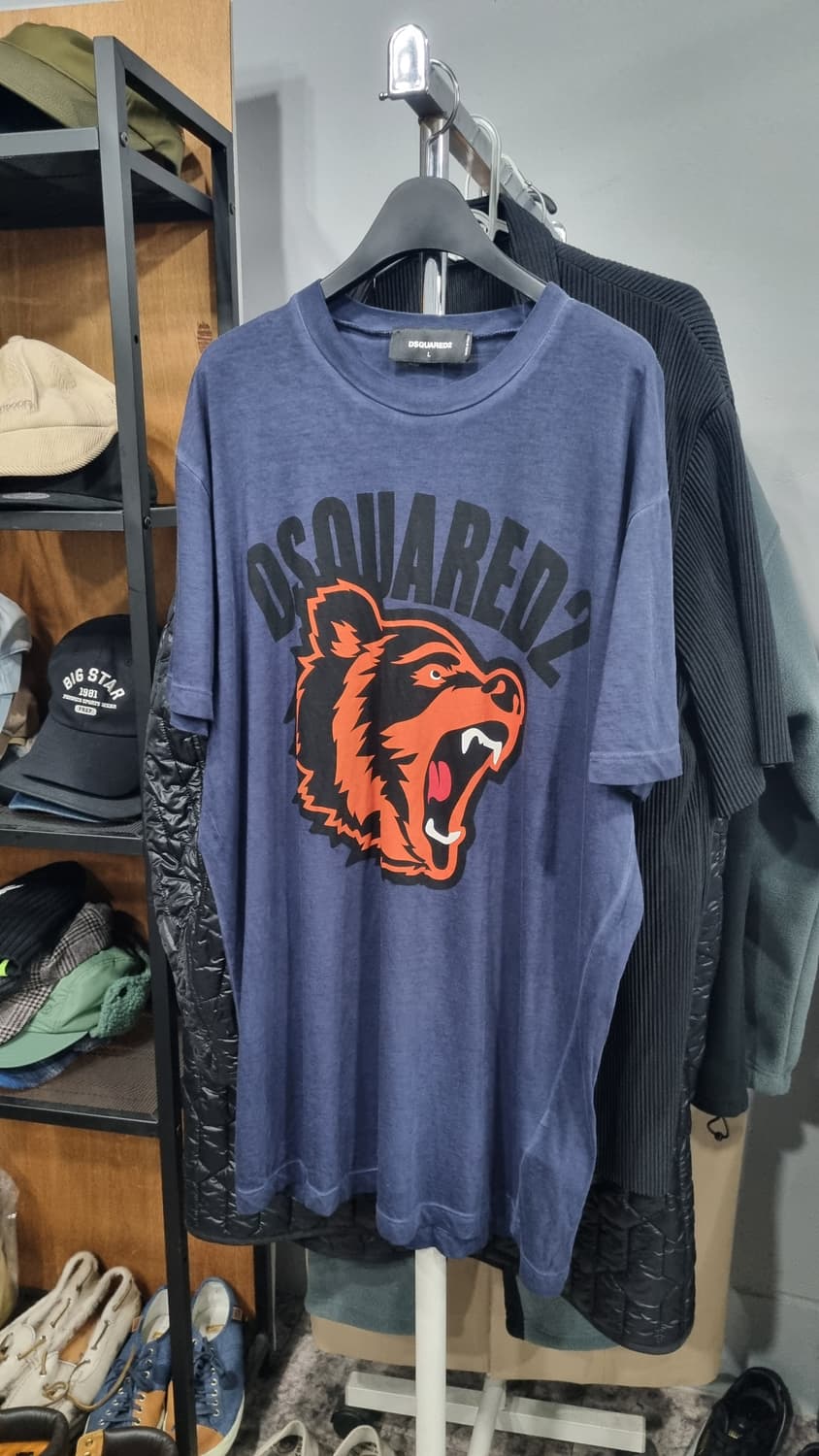DSQUARED2 쿨핏 반팔티 네이비 L(국내100) 컨디션8/10 상품이미지1