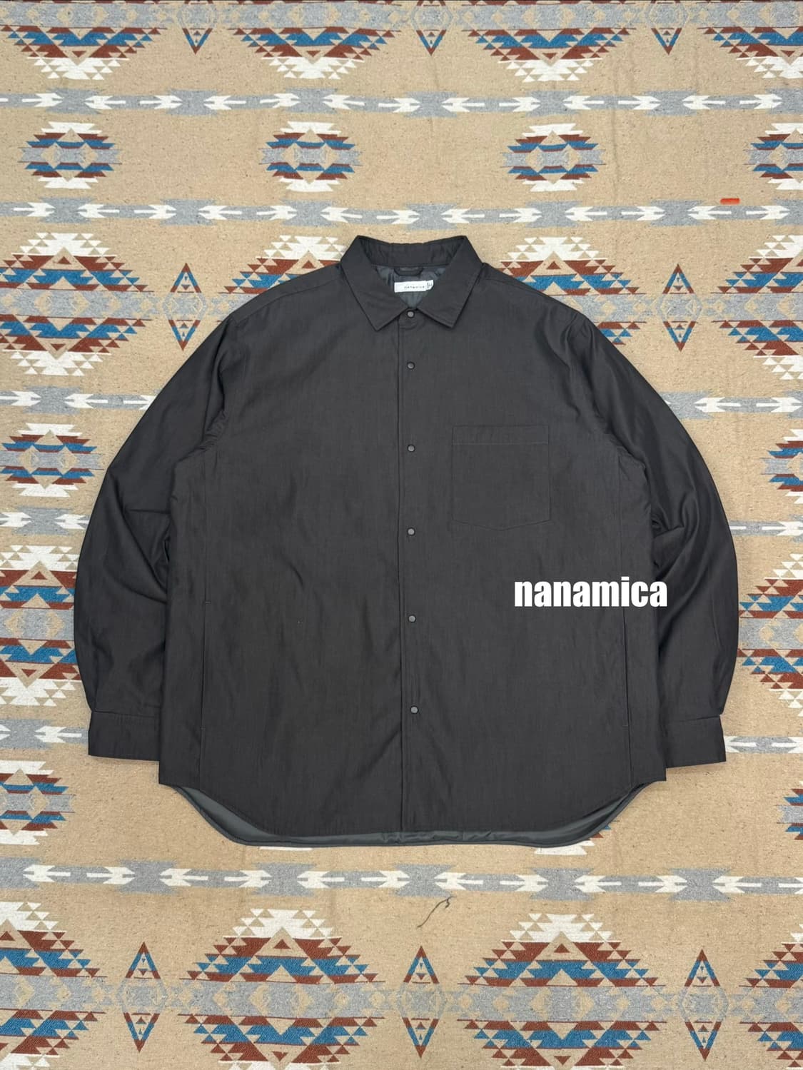 [L] 나나미카 인슐레이션 셔츠 자켓 헤더그레이 상품이미지1