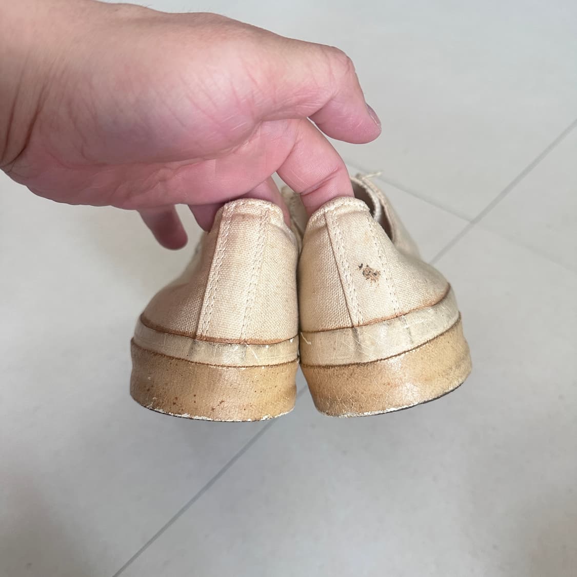 70s 미군 오리지널 단화 활동화 캔버스 운동화 PF 인더스트리 10.5 상품이미지4