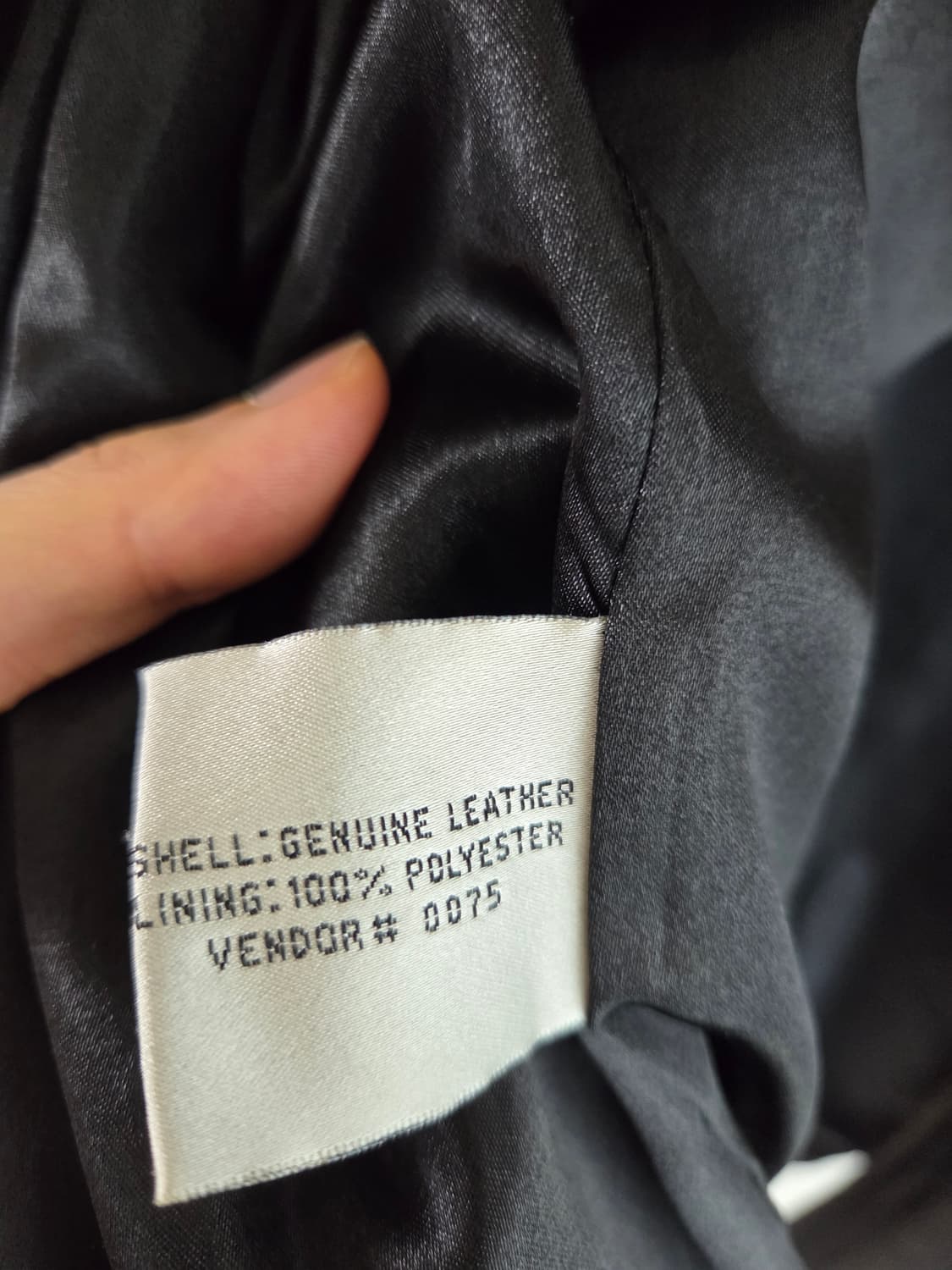 LNR 빈티지 하이넥 양가죽 레더 자켓 상품이미지7