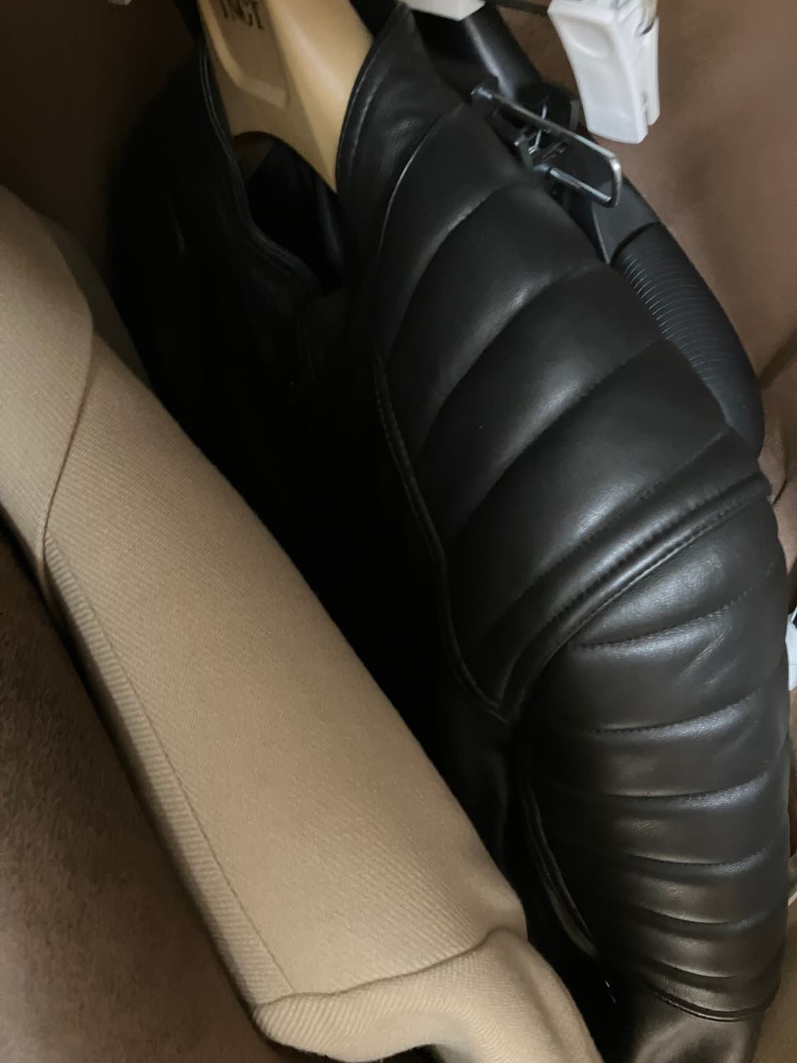 (새제품) Sandro 램스킨 바이커 자켓 L 상품이미지3