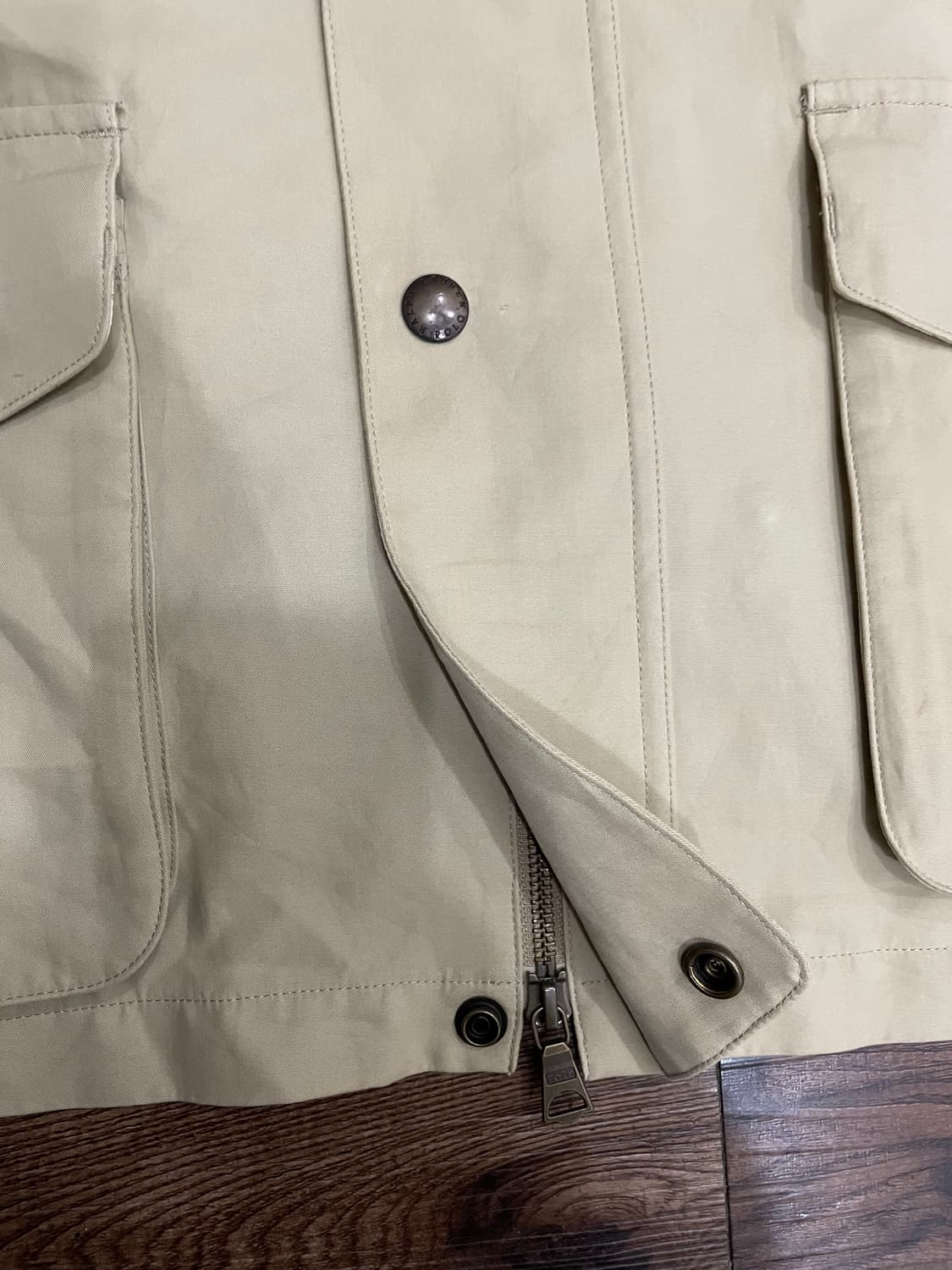 폴로 가죽 카라 헌팅 초어 코트 자켓 상품이미지8