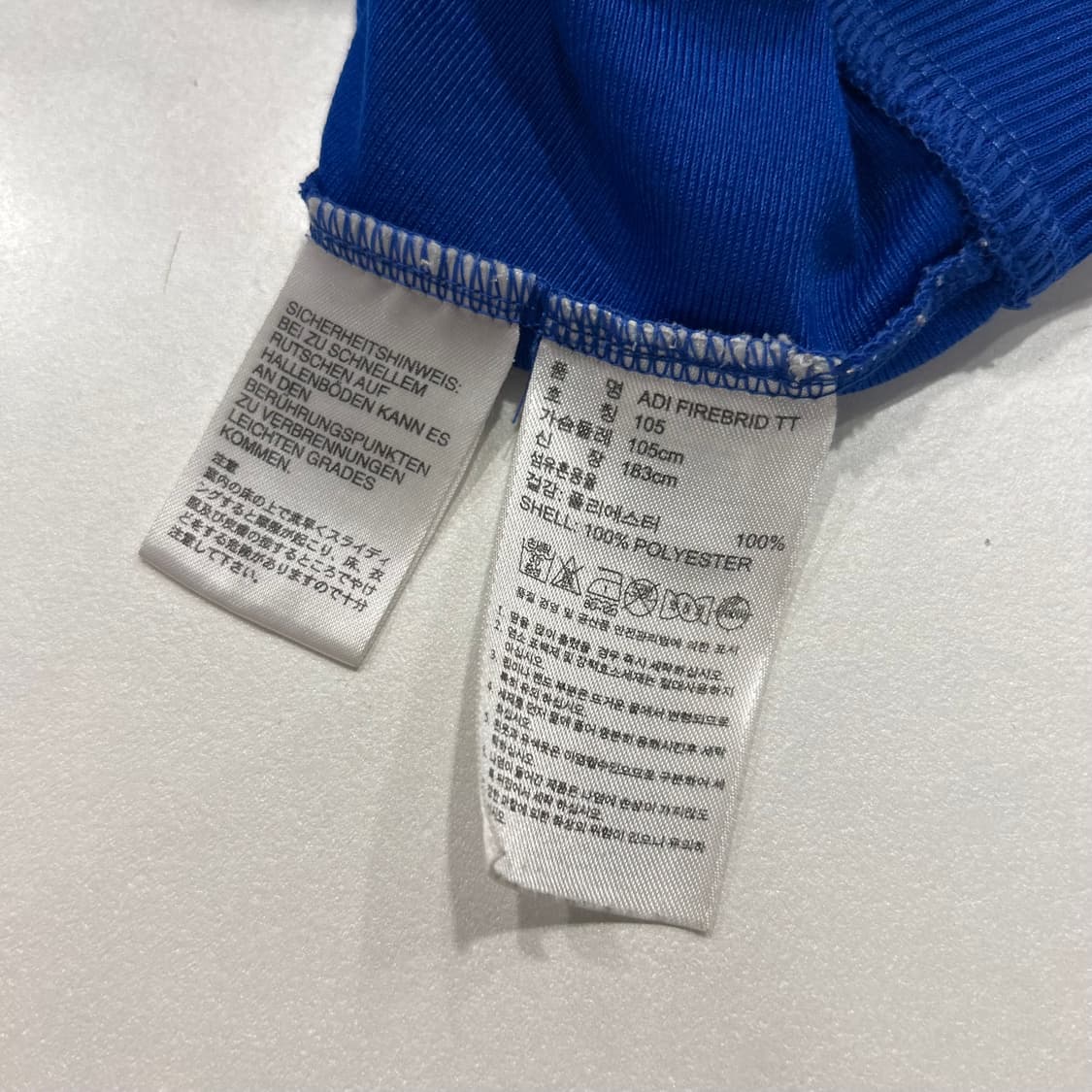 [105] 12s 아디다스 파이어버드 파란색 삼선 트랙탑 A659 상품이미지7