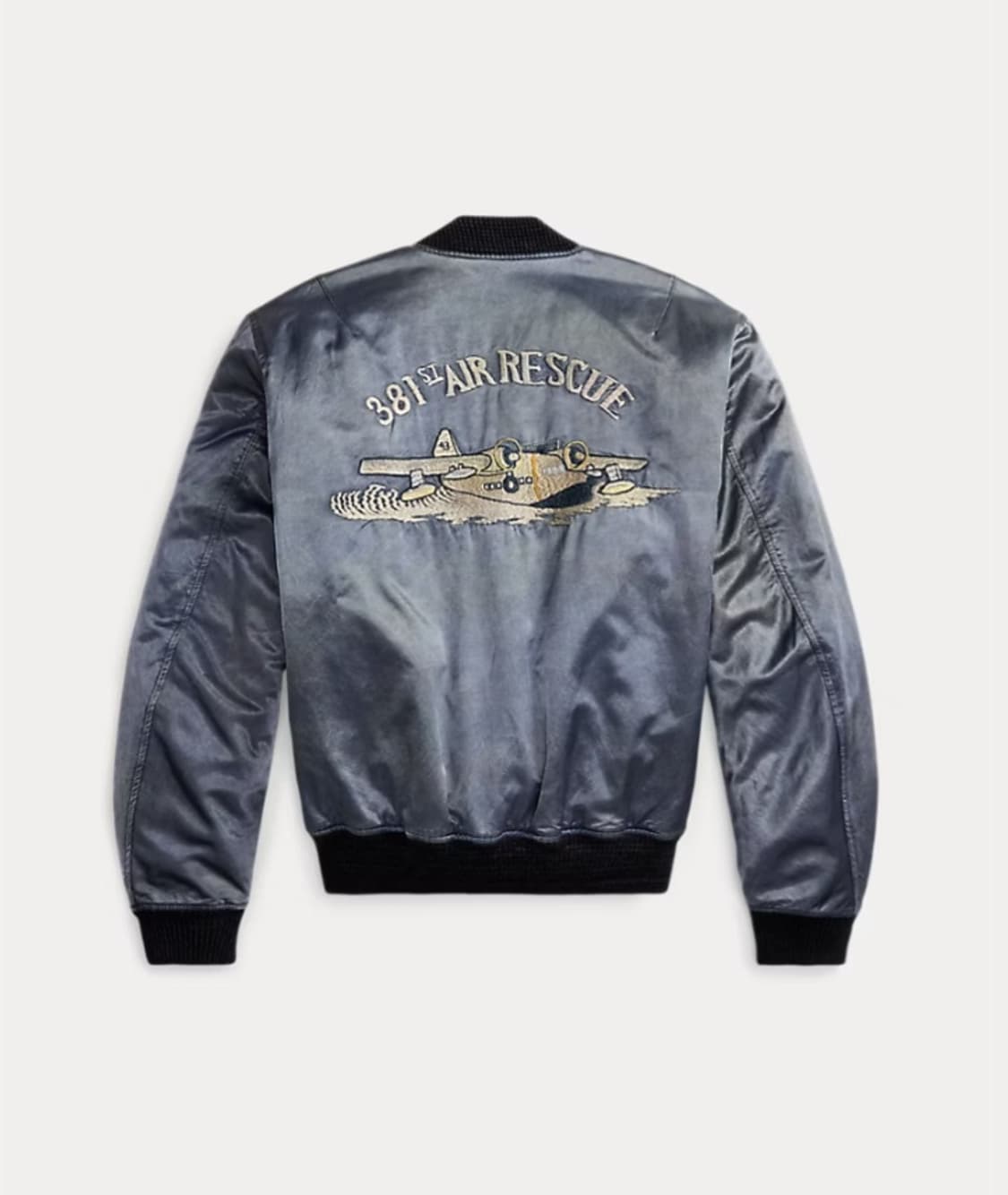 더블알엘 rrl 임브로이더 사틴 플라이트 자켓 L 상품이미지2