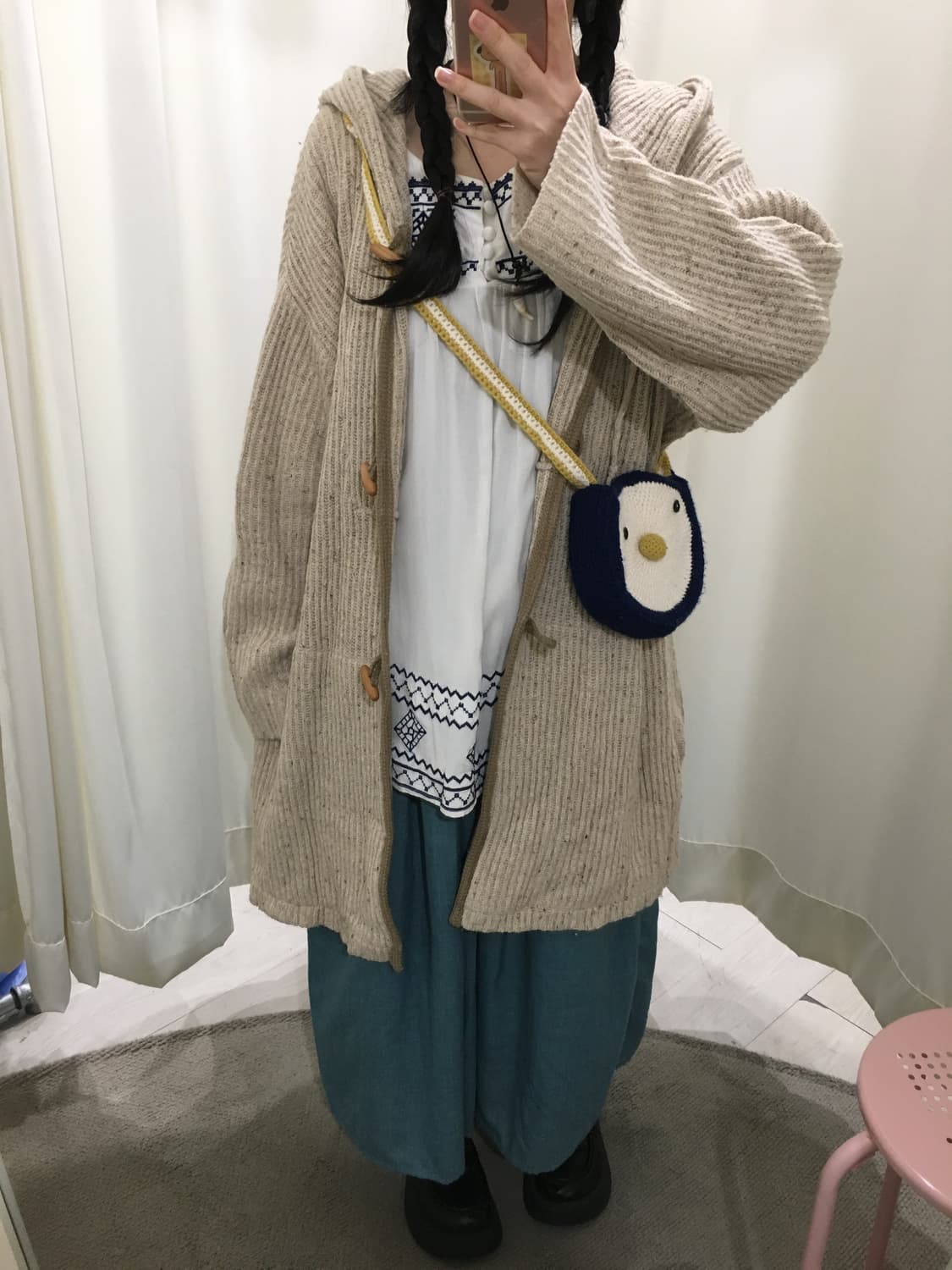 하구미 자수 블라우스 상품이미지6