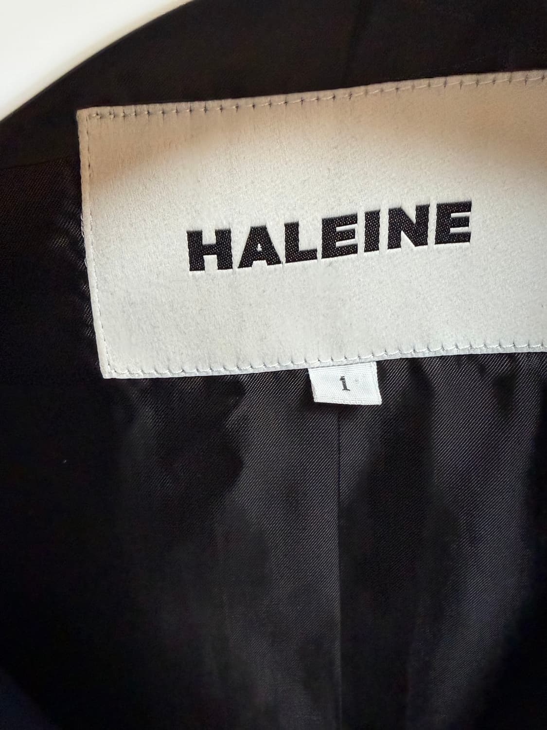 [1]알렌느 레더 트러커 자켓 네이비 상품이미지3