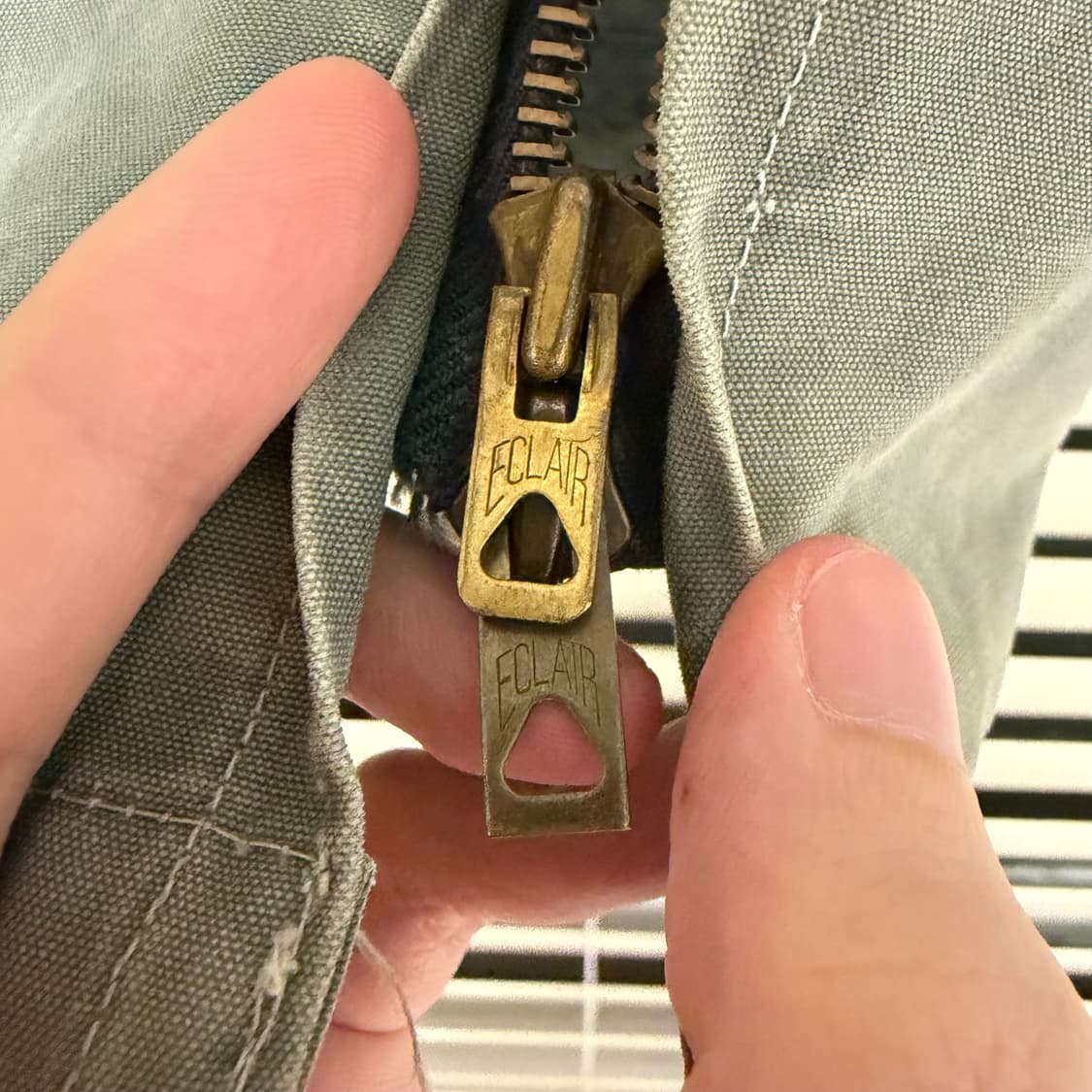 50s 유로 빈티지 선 페이드 프렌치 워크 자켓 헌팅 자켓 아카이브 L 상품이미지4