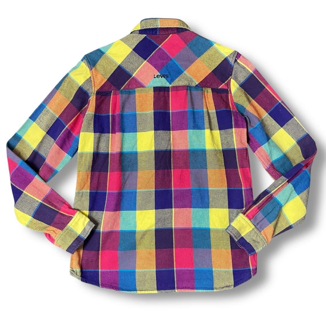 리바이스 멀티컬러 체크 투포켓 긴팔 셔츠 165 상품이미지2