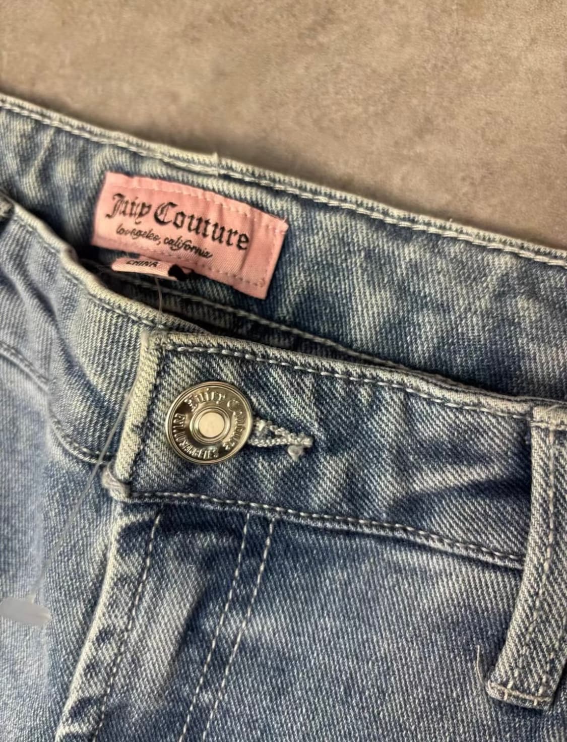 쥬시꾸뛰르 라인스톤 부츠컷 데님 상품이미지6