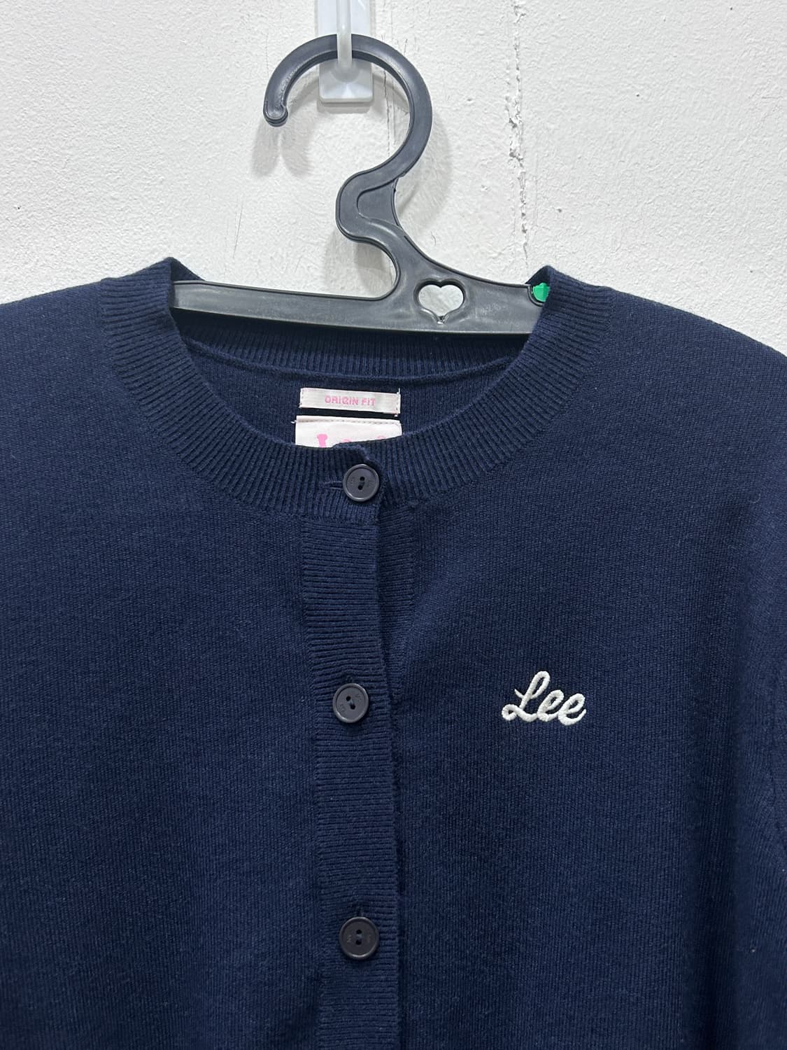 Lee 리 라운드넥 네이비 가디건 M 상품이미지5