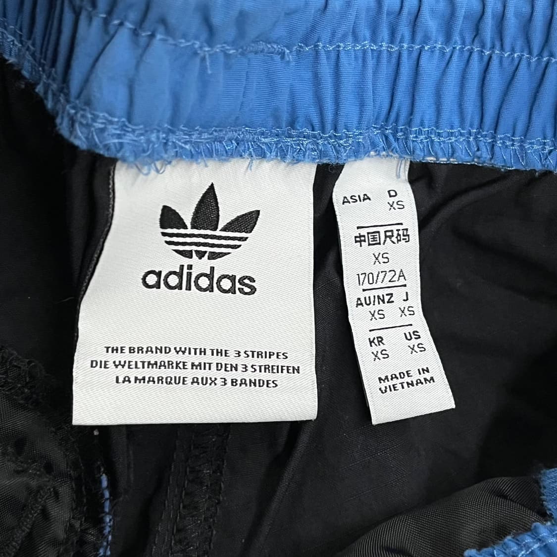 [정품/XS] 아디다스 블랙 블루 컬러 트레이닝 바지 b8 상품이미지4