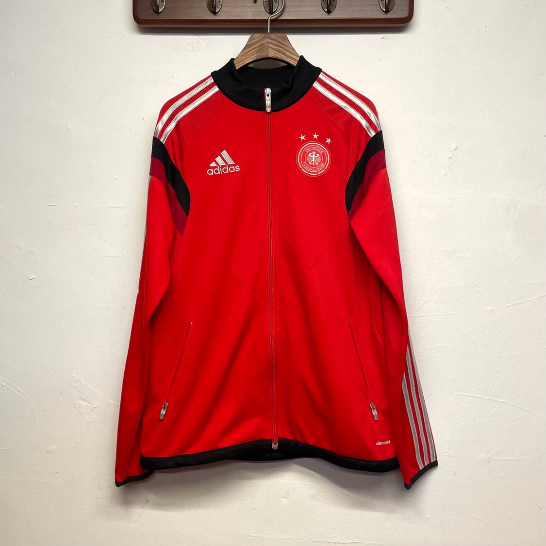 아디다스 (키즈) 독일 국대 레드 져지 자켓   상품이미지1