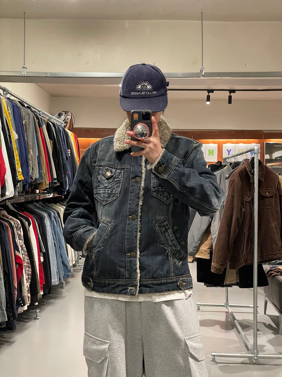 빈티지 데님 쉐르파 자켓   상품이미지2