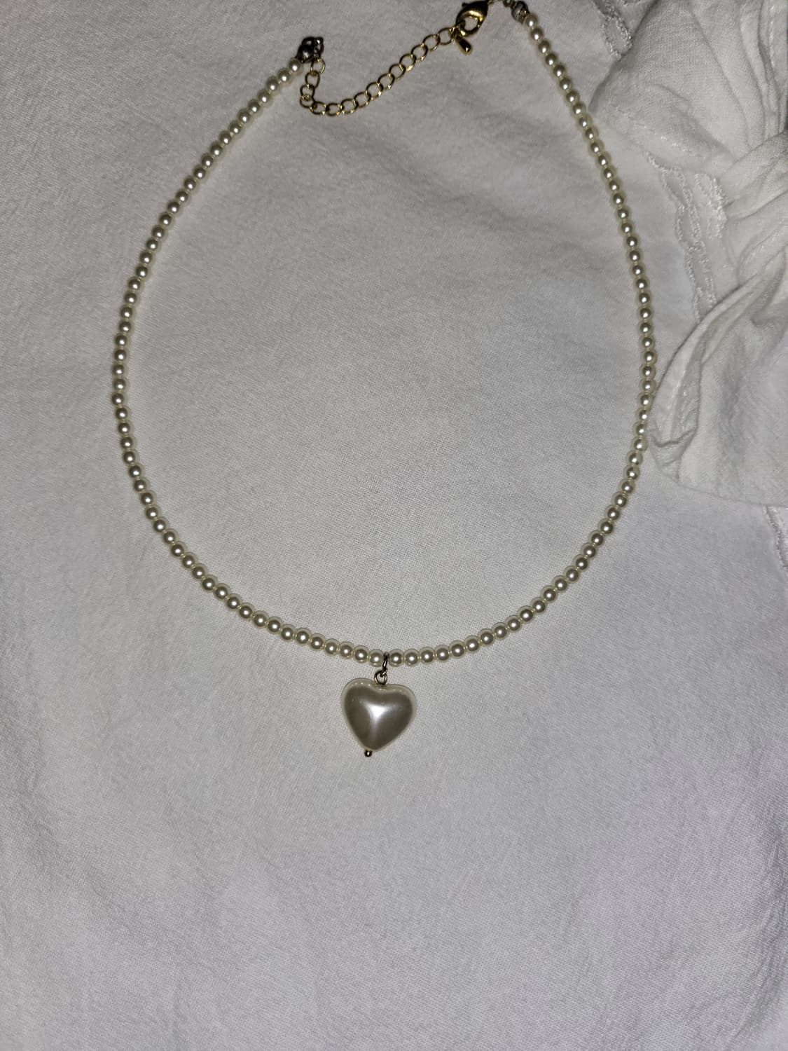 비비안st 하트 진주 목걸이 상품이미지1
