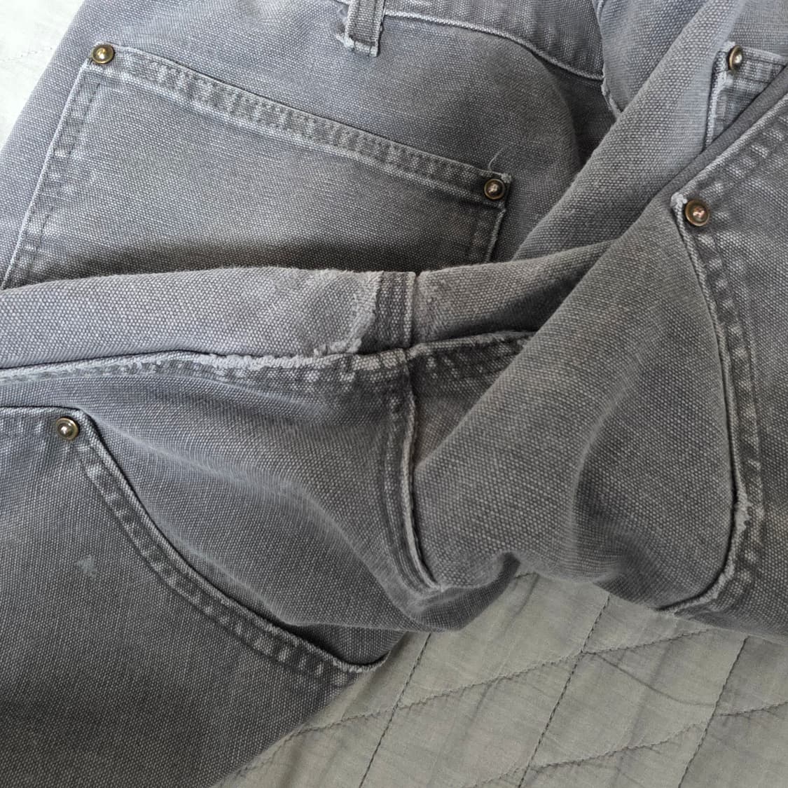 [38X34] 빈티지 칼하트 더블니 B136 GVL 오일 팬츠 G-4 상품이미지6