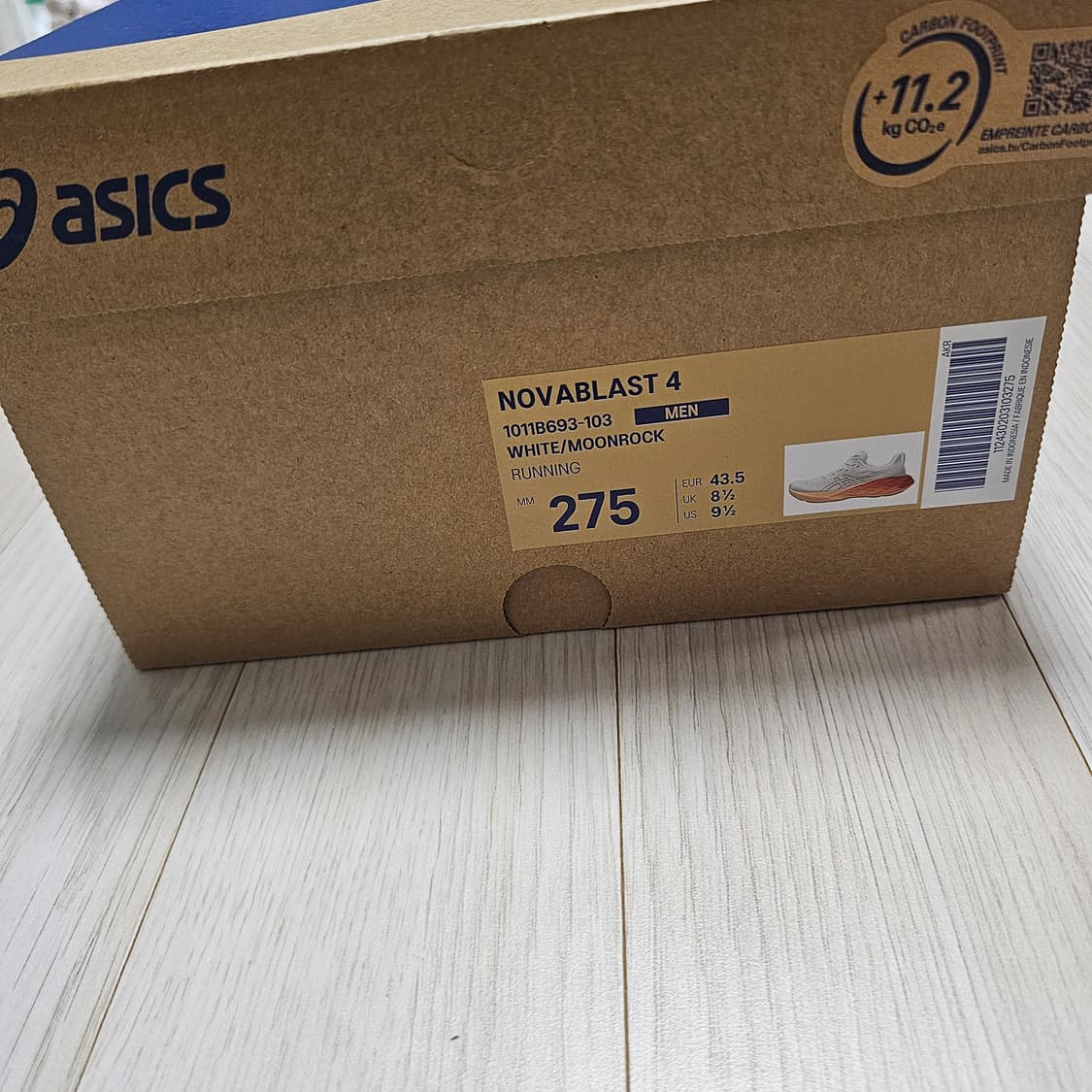 아식스 노바블라스트 4 화이트 문락 오렌지 러닝화 런닝 상품이미지9